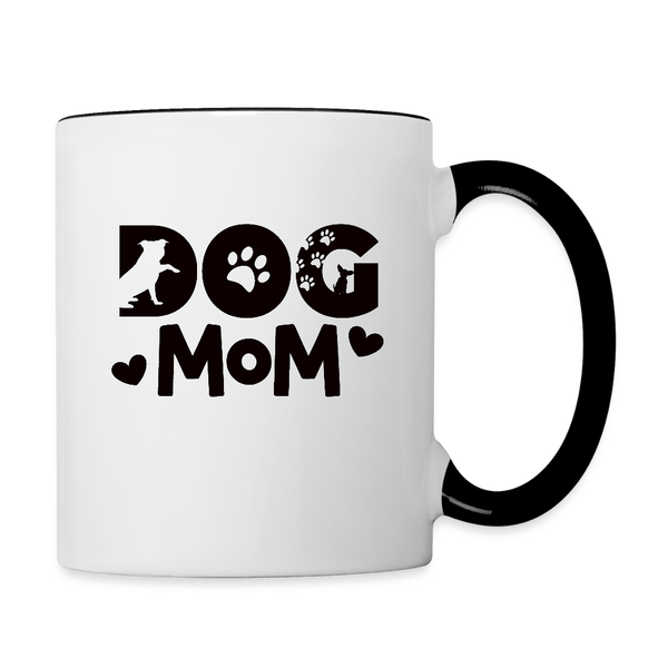 6797 Dog Mom in Black MUG - white/black