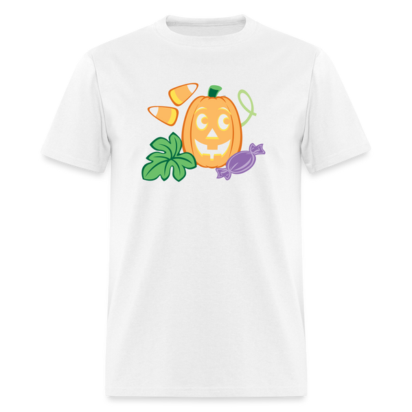 8049 Pumpkin Ivy & Corn Image TSHIRT - white