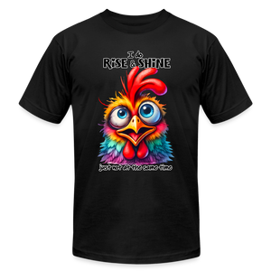 66055 I Do Rise & Shine - Chicken B&C TSHIRT - black