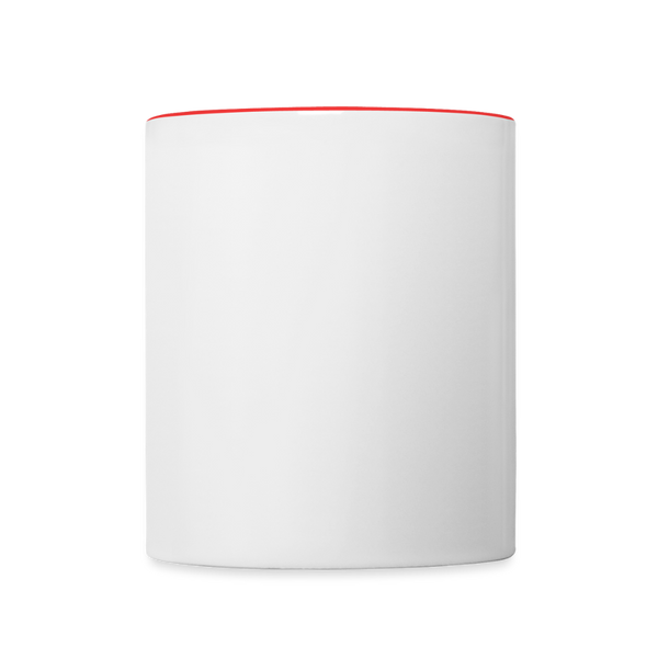 Contrast Coffee Mug - white/red