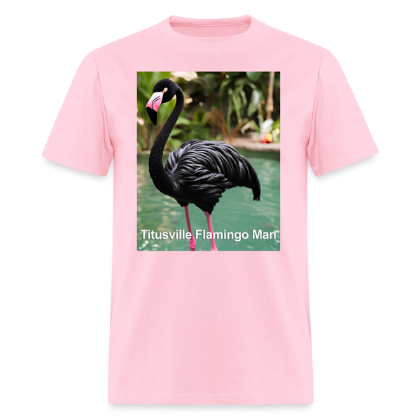 66002 1/4S Titusville Flamingo Man TSHIRT - pink