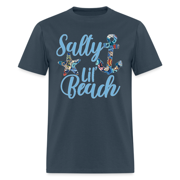 8198 1/4S Nautical Collage Salty Lil Beach TSHIRT -  blue dusk
