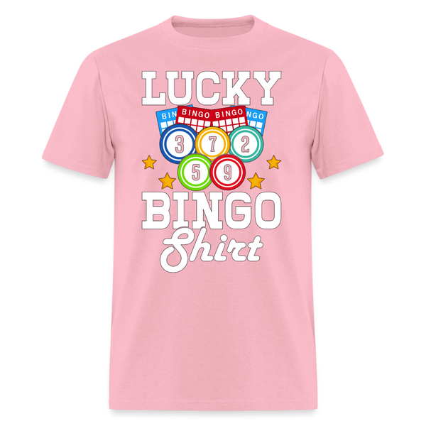 66077 Lucky Bingo Shirt TSHIRT on WHITE - pink
