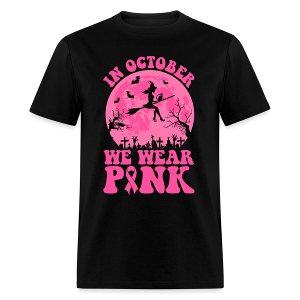 66057 In October We Wear Pink - Witch Moon TSHIRT - black