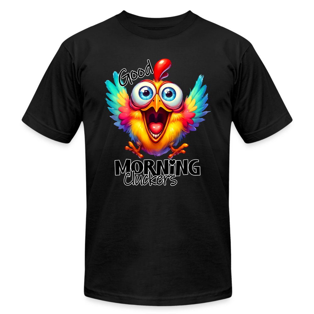 66054 Morning Cluckers - Chicken B&C TSHIRT - black