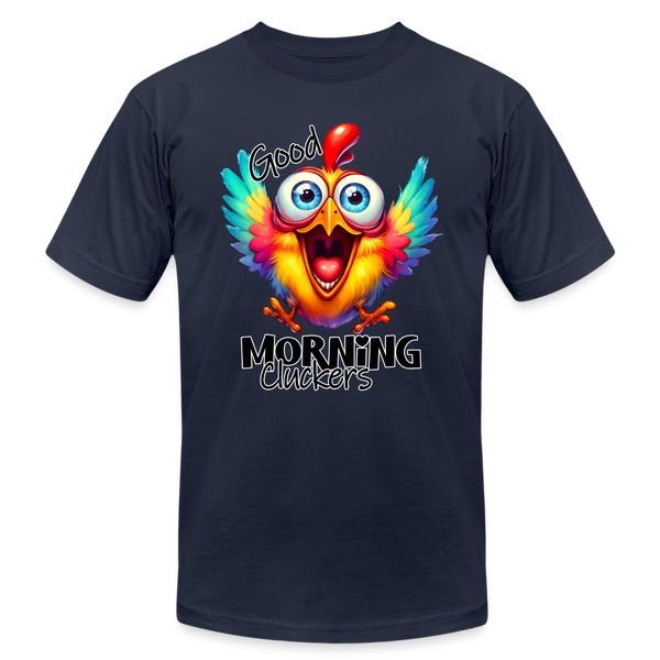 66054 Morning Cluckers - Chicken B&C TSHIRT - navy