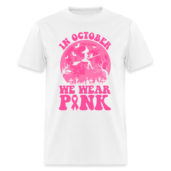66057 In October We Wear Pink - Witch Moon TSHIRT - white