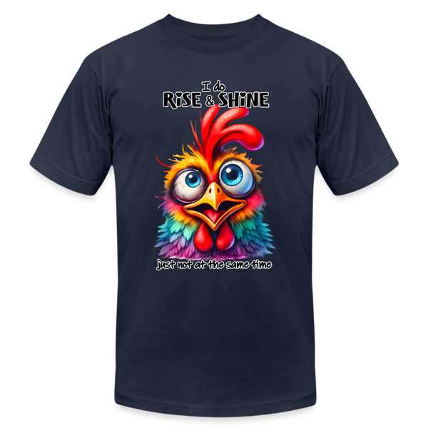 66055 I Do Rise & Shine - Chicken B&C TSHIRT - navy