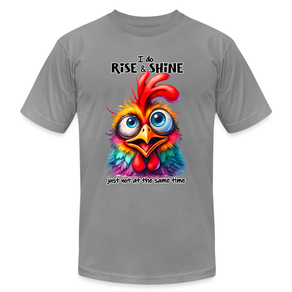 66055 I Do Rise & Shine - Chicken B&C TSHIRT - slate