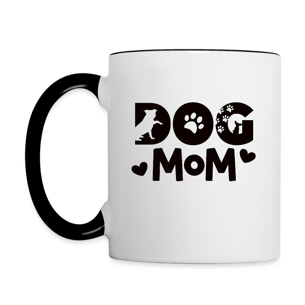6797 Dog Mom in Black MUG - white/black
