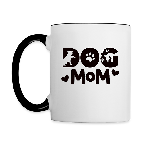 6797 Dog Mom in Black MUG - white/black