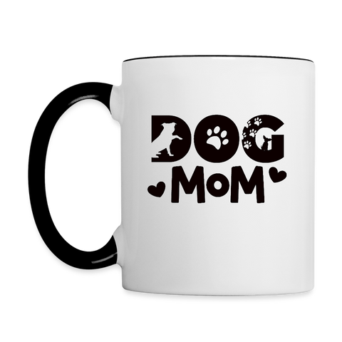 6797 Dog Mom in Black MUG - white/black