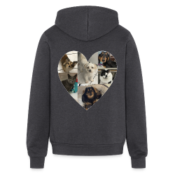 5037 Myra Custom Heart on Back UNISEX ZIP HOODIE