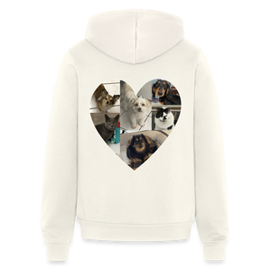 5037 Myra Custom Heart on Back UNISEX ZIP HOODIE