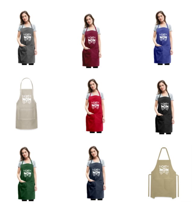 6001 Cat Mom ADJUSTABLE APRON