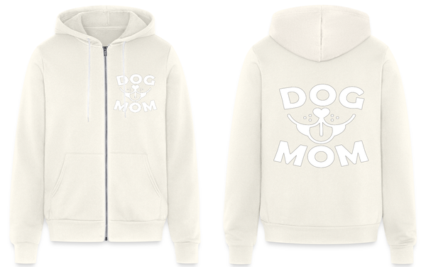 6766 Dog Face Mom 2 Print Areas UNISEX ZIP HOODIE