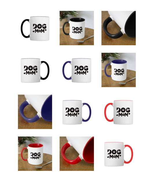 6797 Dog Mom in Black MUG