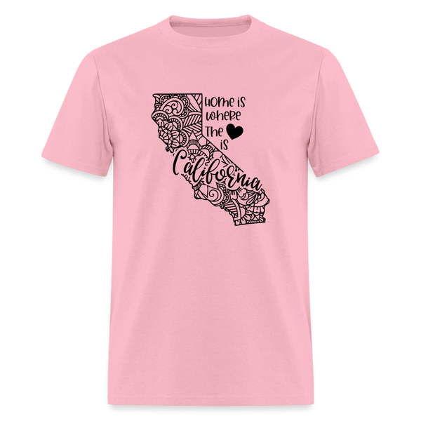 1136 1/4S Home Is California TSHIRT - pink