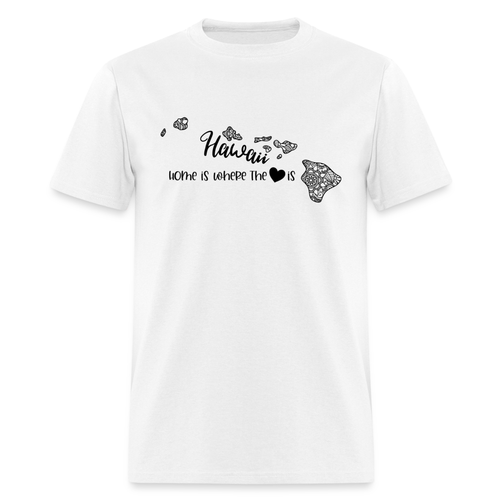 1151 1/4S Home Is Hawaii TSHIRT - white