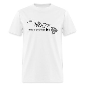 1151 1/4S Home Is Hawaii TSHIRT - white