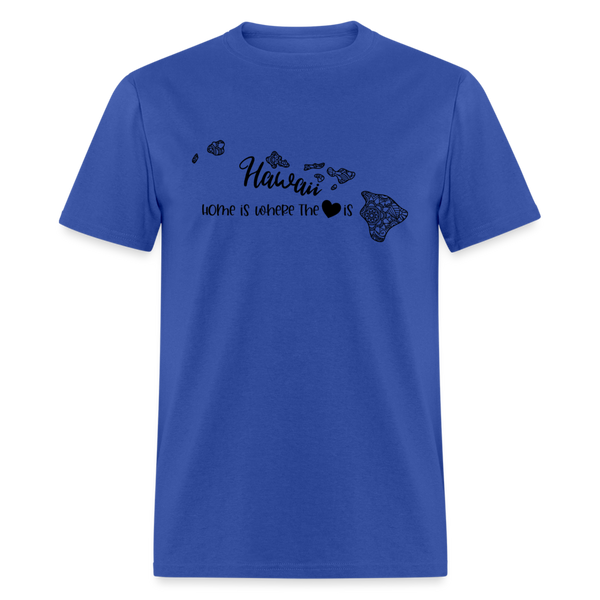 1151 1/4S Home Is Hawaii TSHIRT - royal blue