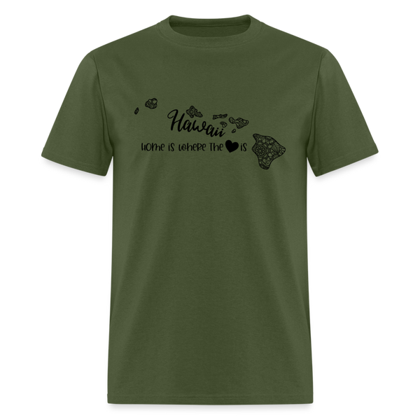 1151 1/4S Home Is Hawaii TSHIRT - military green