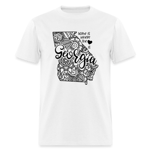 1150 1/4S Home Is Georgia TSHIRT - white