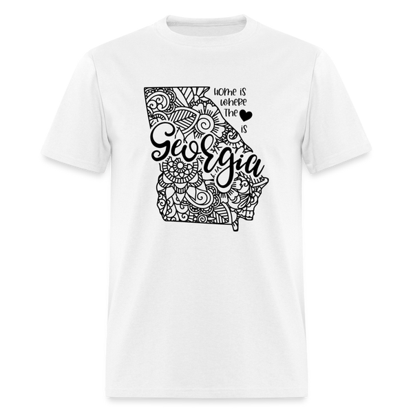 1150 1/4S Home Is Georgia TSHIRT - white