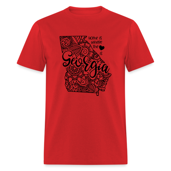 1150 1/4S Home Is Georgia TSHIRT - red