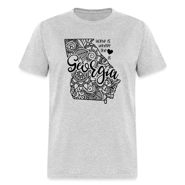 1150 1/4S Home Is Georgia TSHIRT - heather gray