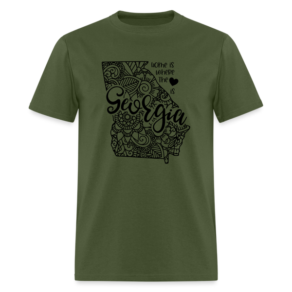 1150 1/4S Home Is Georgia TSHIRT - military green