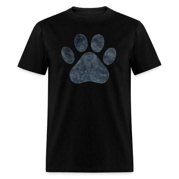 8345 1/4S Penny's Tie Dye Stitched Paw PREMIUM TSHIRT - black