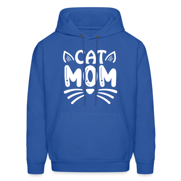 6001 4/4S Cat Mom HOODIE - royal blue