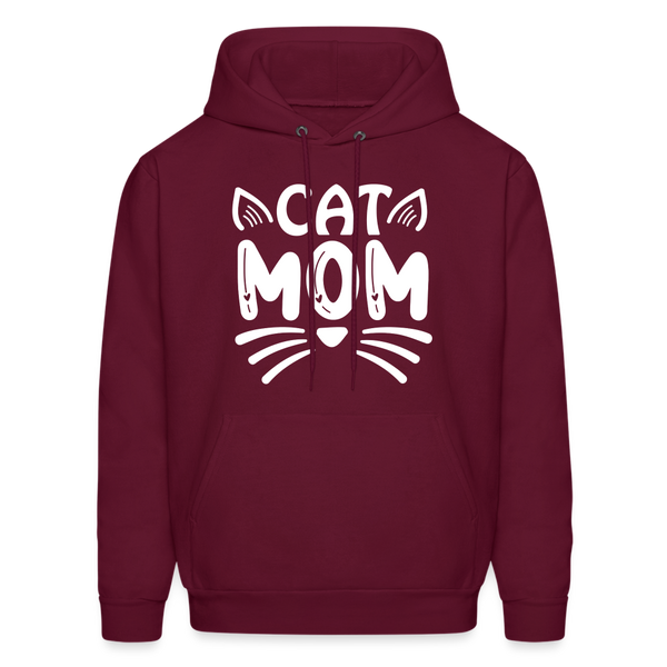 6001 4/4S Cat Mom HOODIE - burgundy