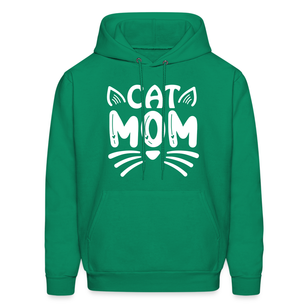 6001 4/4S Cat Mom HOODIE - kelly green