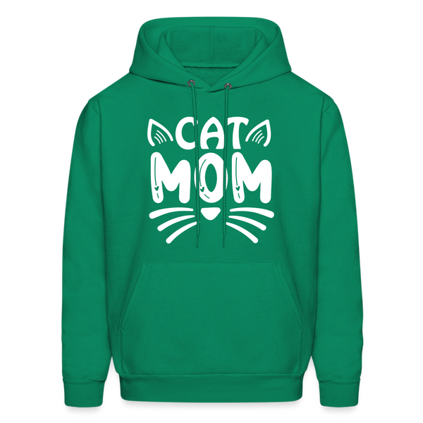 6001 4/4S Cat Mom HOODIE - kelly green