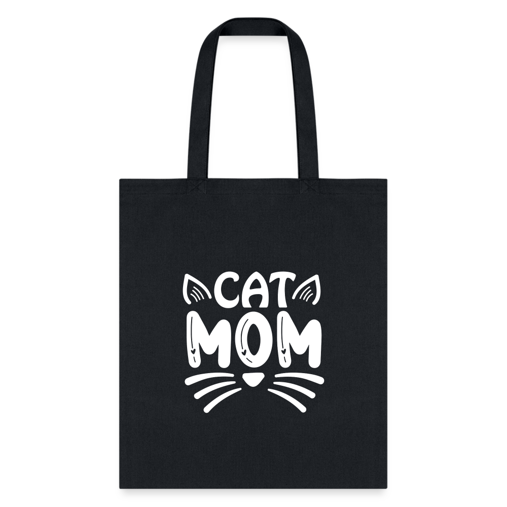 6001 Cat Mom TOTE BAG - black