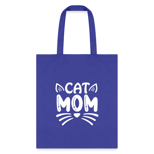 6001 Cat Mom TOTE BAG - royal blue