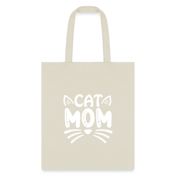 6001 Cat Mom TOTE BAG - natural