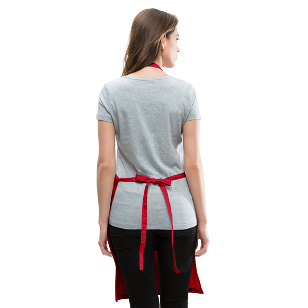 6001 Cat Mom ADJUSTABLE APRON - red