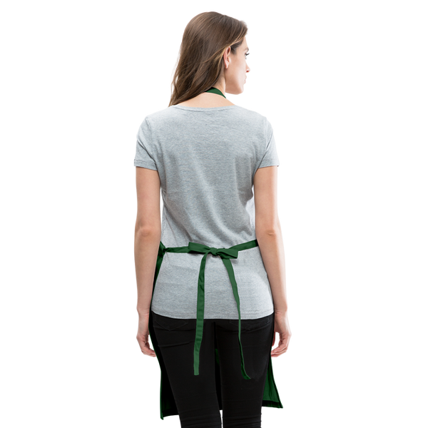 6001 Cat Mom ADJUSTABLE APRON - forest green