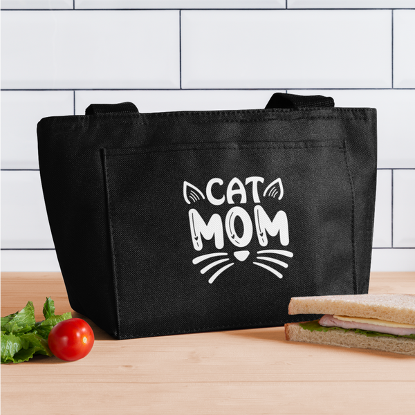 6001 Cat Mom LUNCH BAG - black