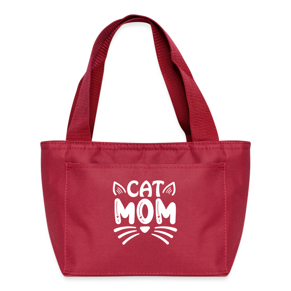 6001 Cat Mom LUNCH BAG - red