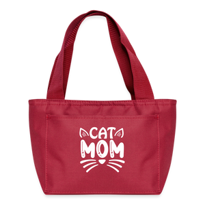 6001 Cat Mom LUNCH BAG - red