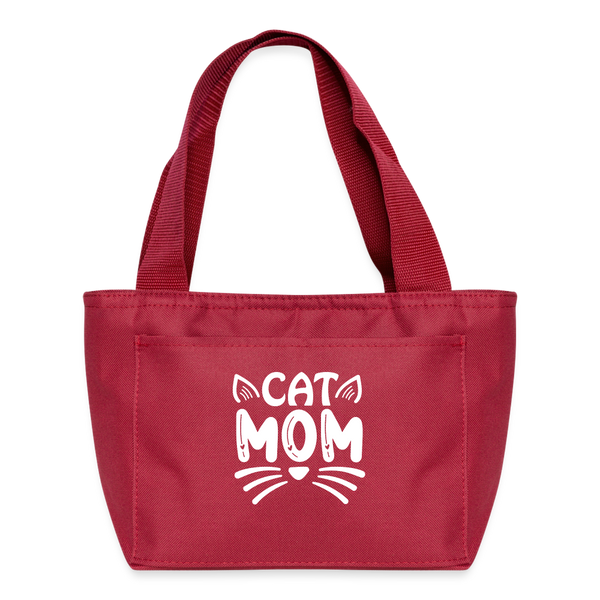 6001 Cat Mom LUNCH BAG - red