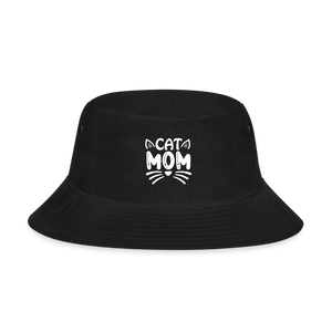 6001 Cat Mom BUCKET HAT - black