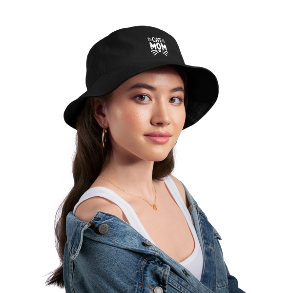 6001 Cat Mom BUCKET HAT - black