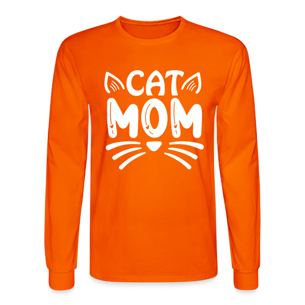 6001 4/4S Cat Mom TSHIRT - orange