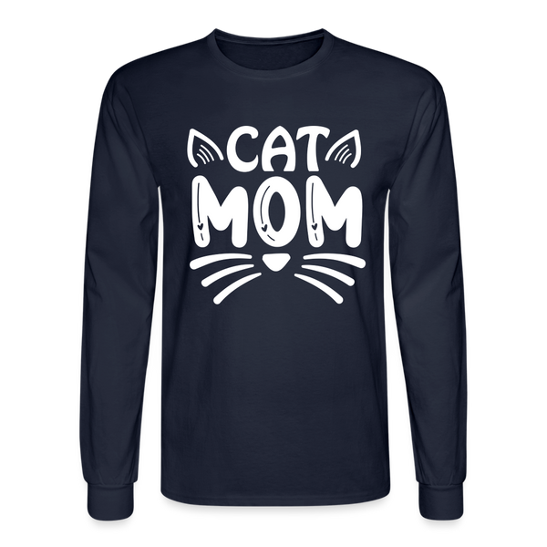 6001 4/4S Cat Mom TSHIRT - navy