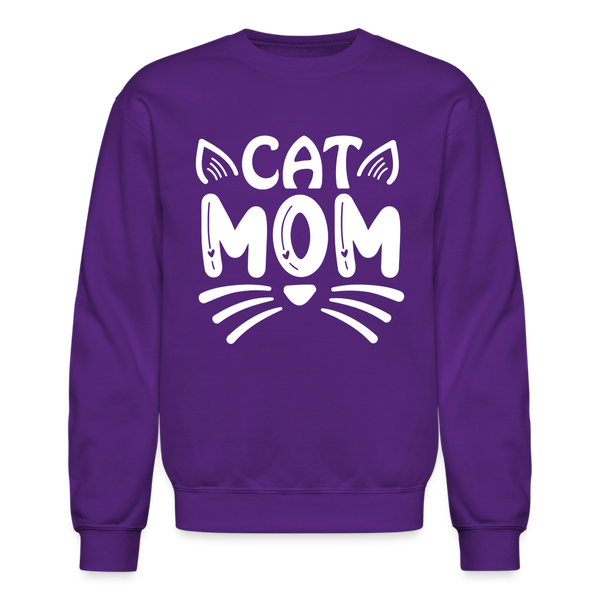 6001 4/4S Cat Mom SWEATSHIRT - purple